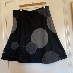 Boden wool lines A-line skirt 14L